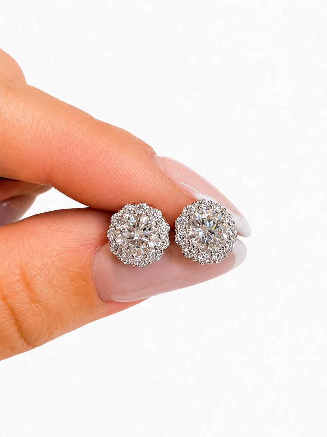 Orecchini Rosone Moissanite - by Samyijoux