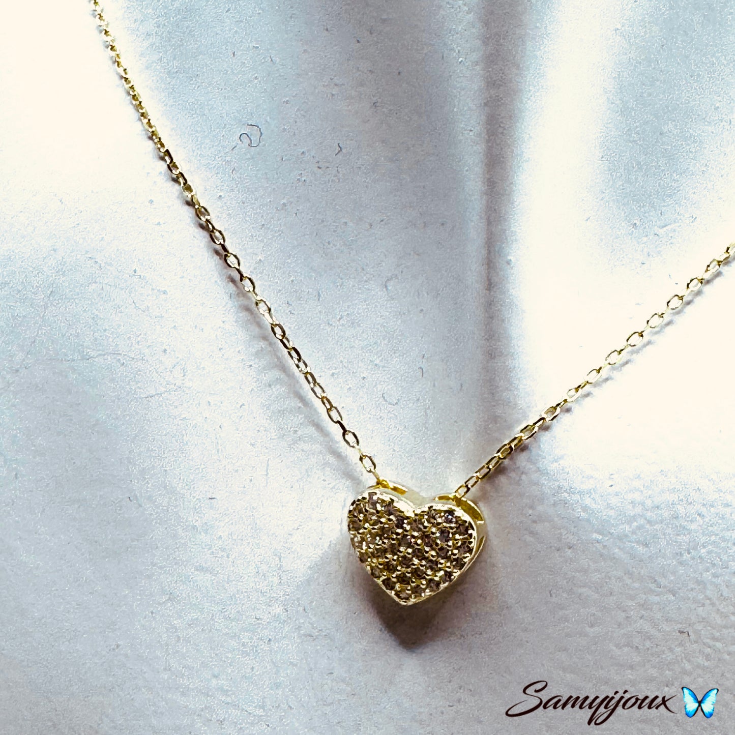 Collana Cuore pavè - by Samyijoux