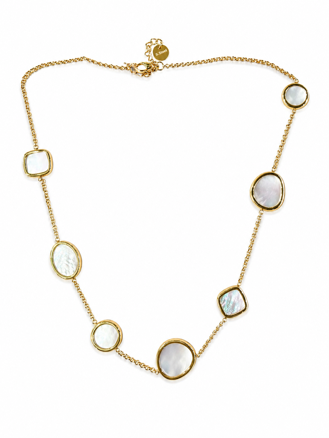 Collana effetto madreperla ovali - by Samyijoux