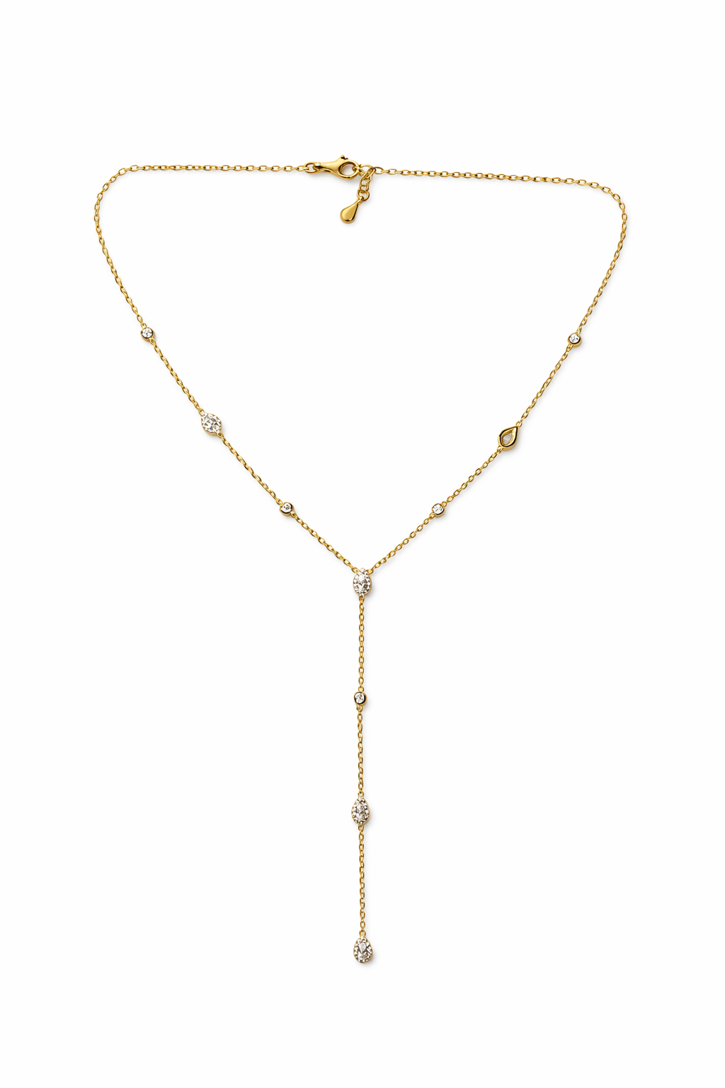 Collana Y con gocce - by Samyijoux