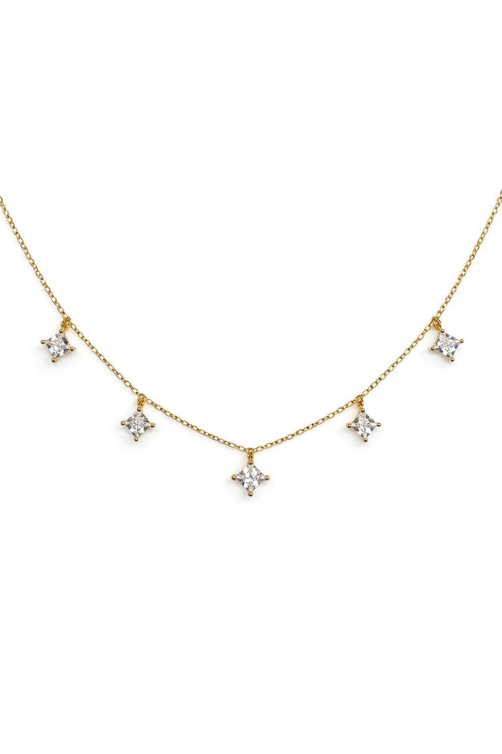 Collana con punti luce carrè - by Samyijoux