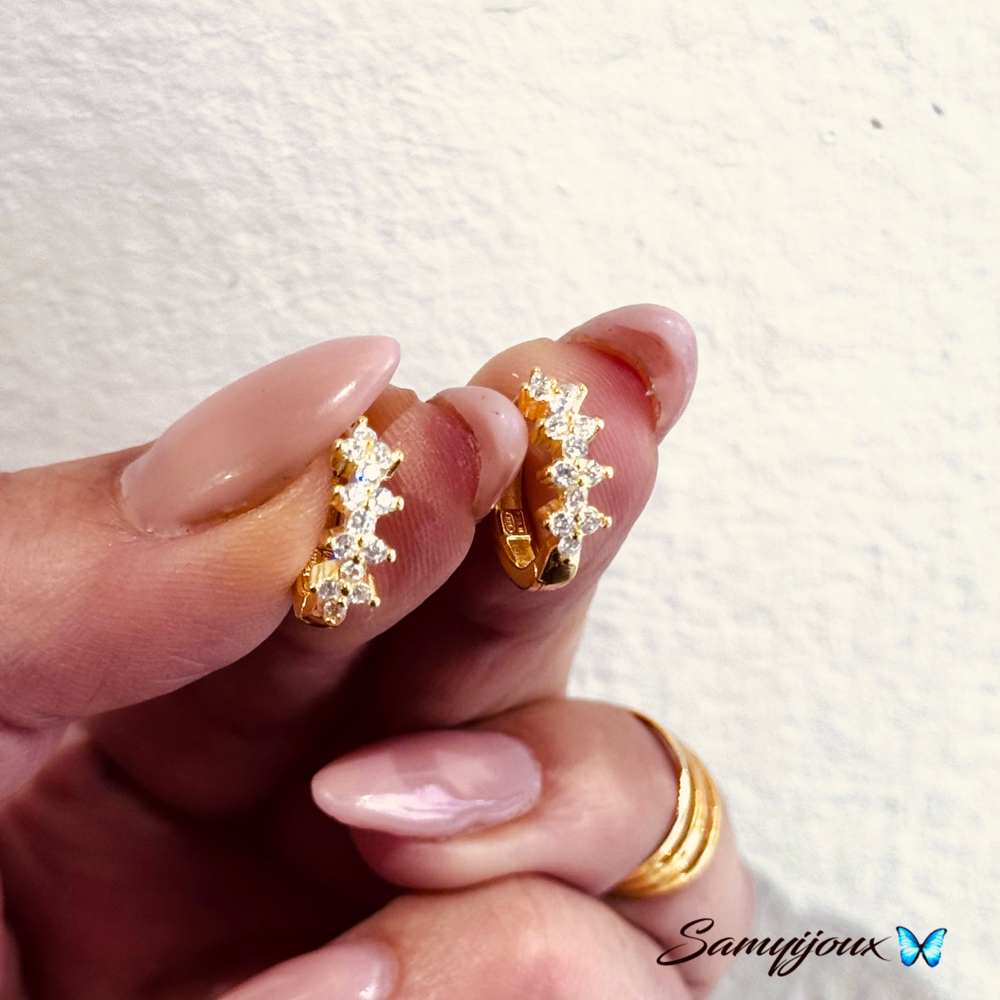 Hoops 1cm fiorellini - by Samyijoux