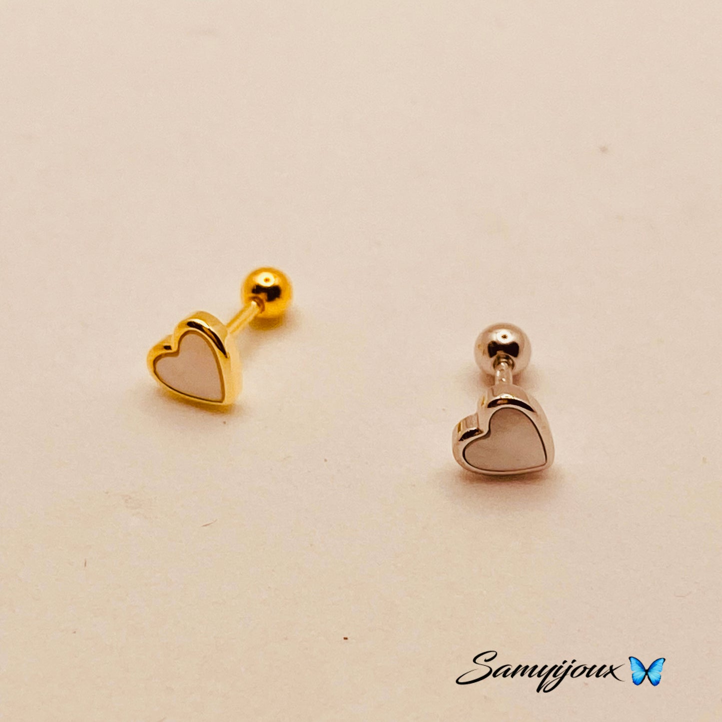 Piercing Cuore Madreperla - by Samyijoux