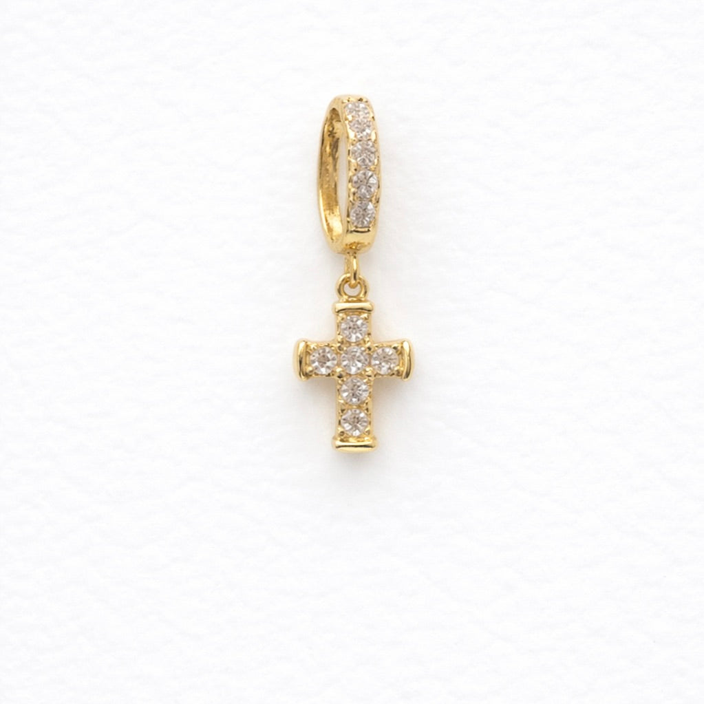 Monorecchino croce zirconata - by Samyijoux