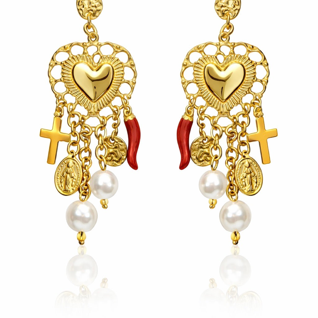 Orecchini Red Passion - by Samyijoux