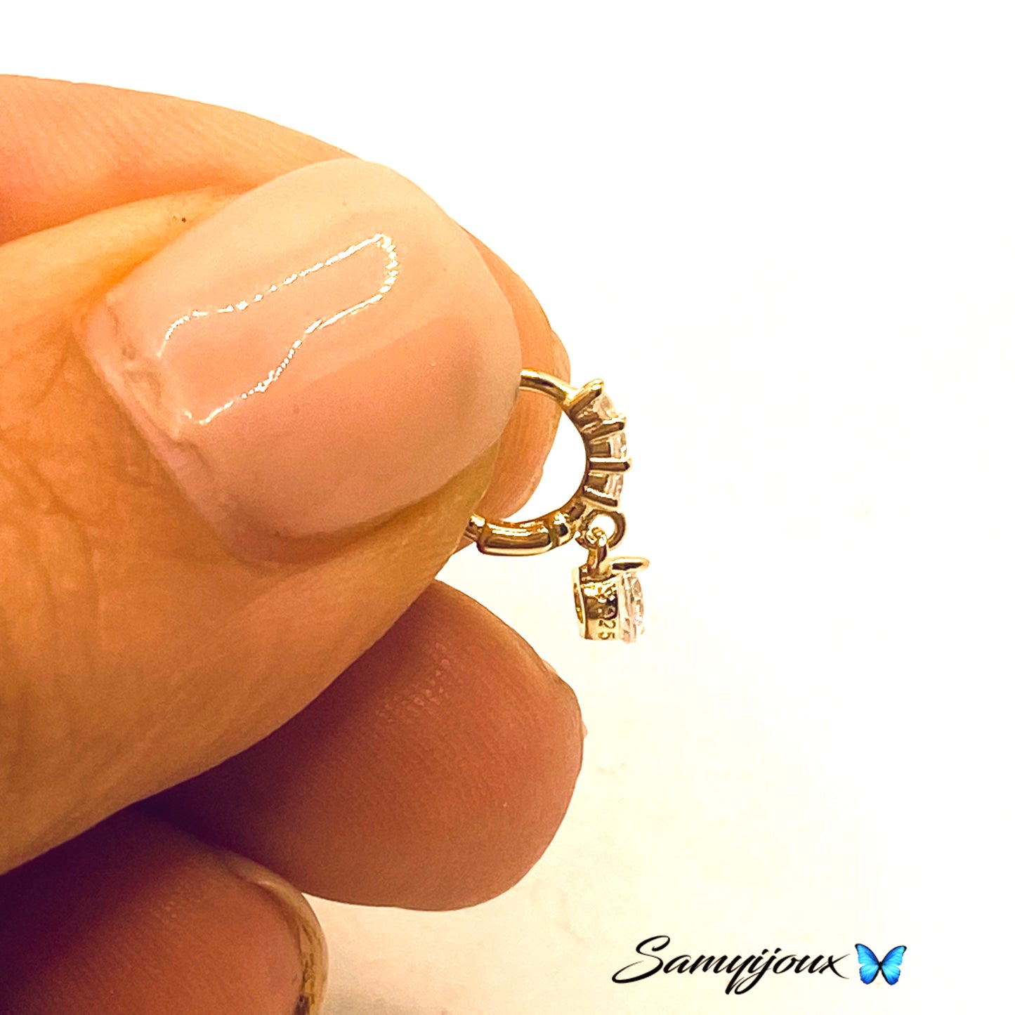 Mini Hoops Tragus pendente - by Samyijoux