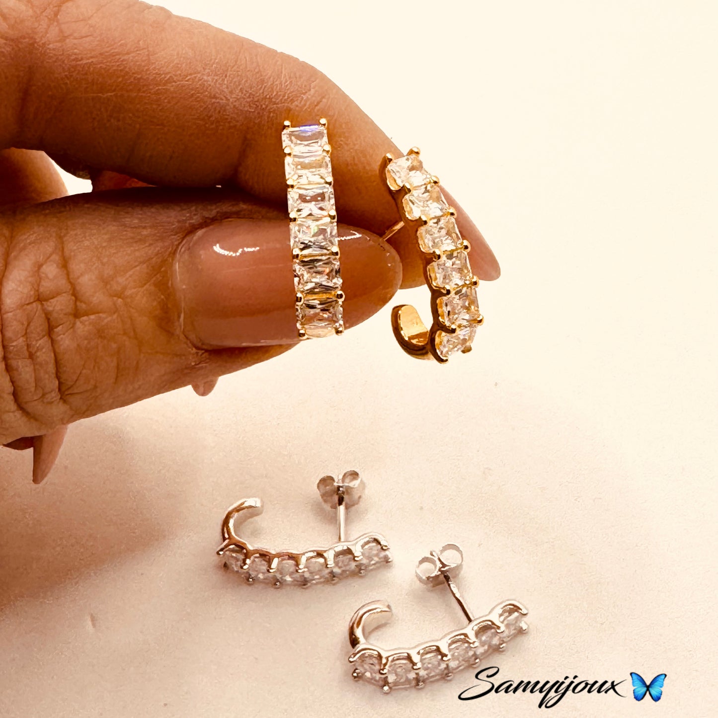 Orecchini Barretta Carrè - by Samyijoux