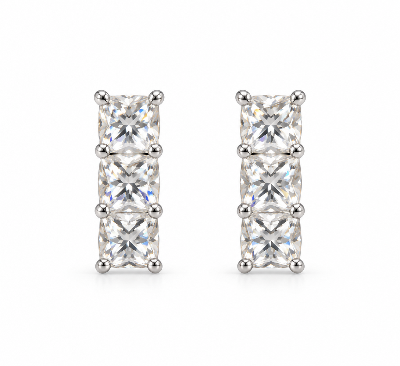 Orecchini virgola Moissanite - by Samyijoux