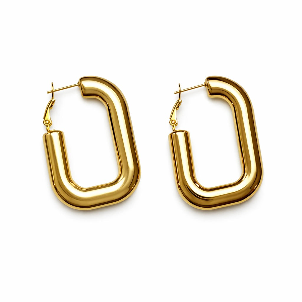 Orecchini a cerchio Rettangolari - by Samyijoux