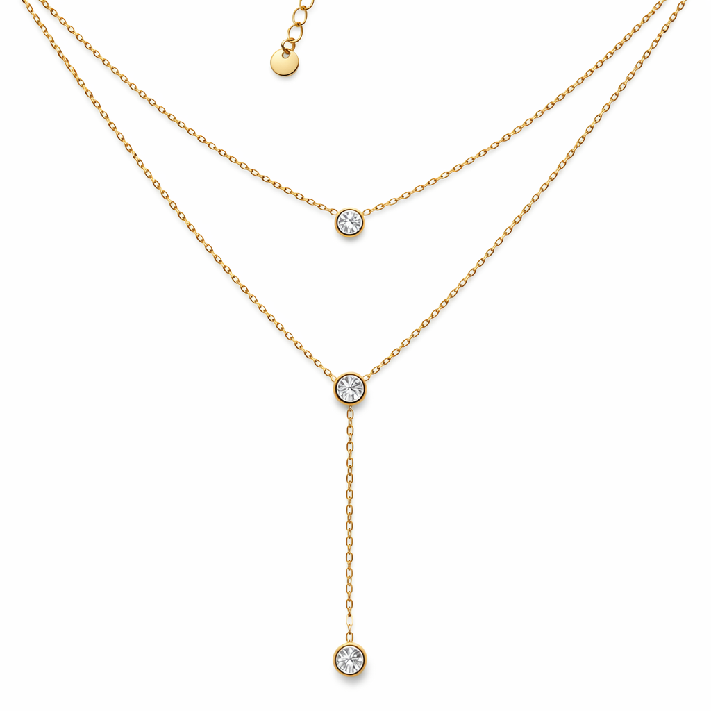 Collana Doppia Cristalli - by Samyijoux