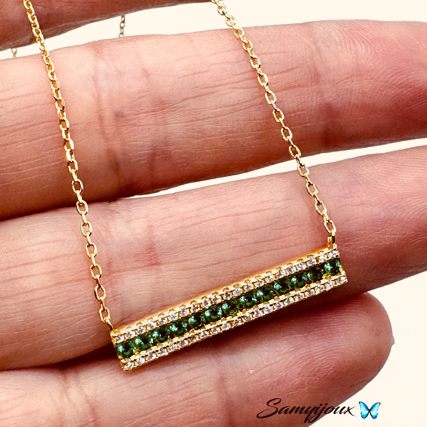 Collana Barretta Verde - by Samyijoux