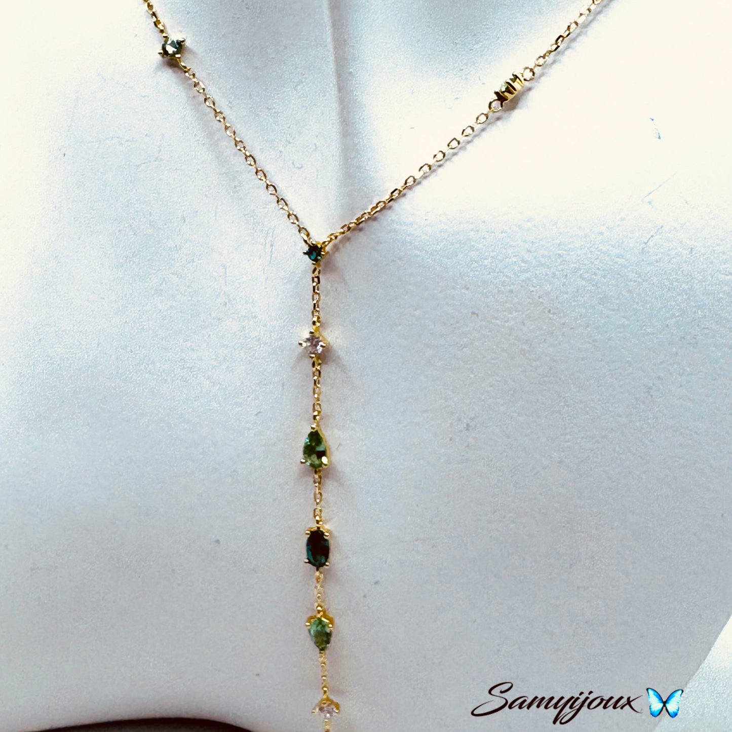 Collana a Y con punti luce - by Samyijoux