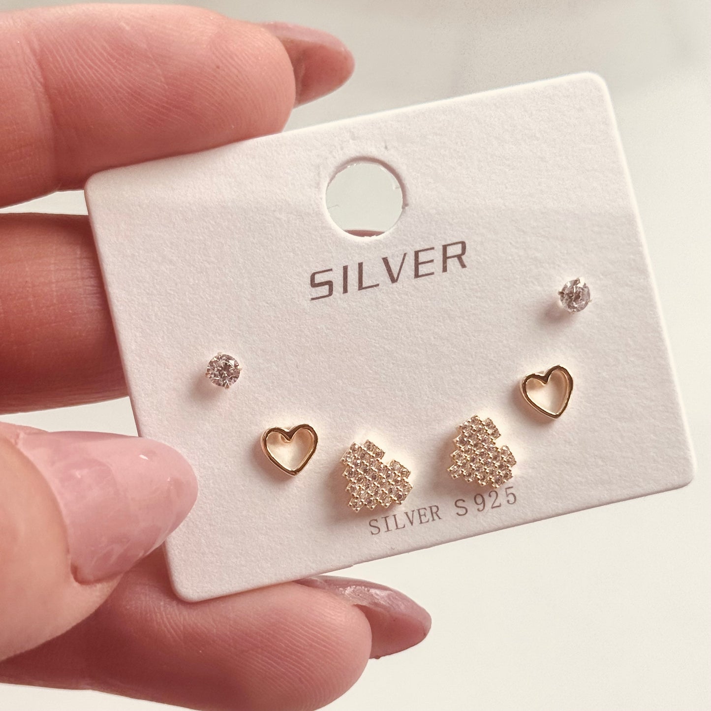 Orecchini Kit 3 fori Cuore pixel - by Samyijoux