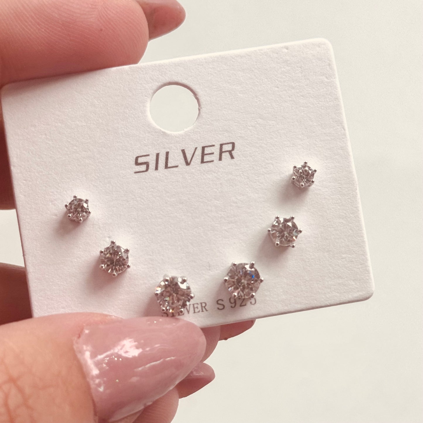 Orecchini Kit 3 fori Punti luce 6 griffe - by Samyijoux