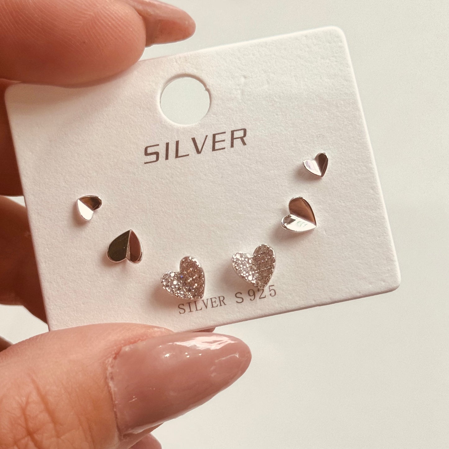 Orecchini Kit 3 fori Cuore Piegato - by Samyijoux