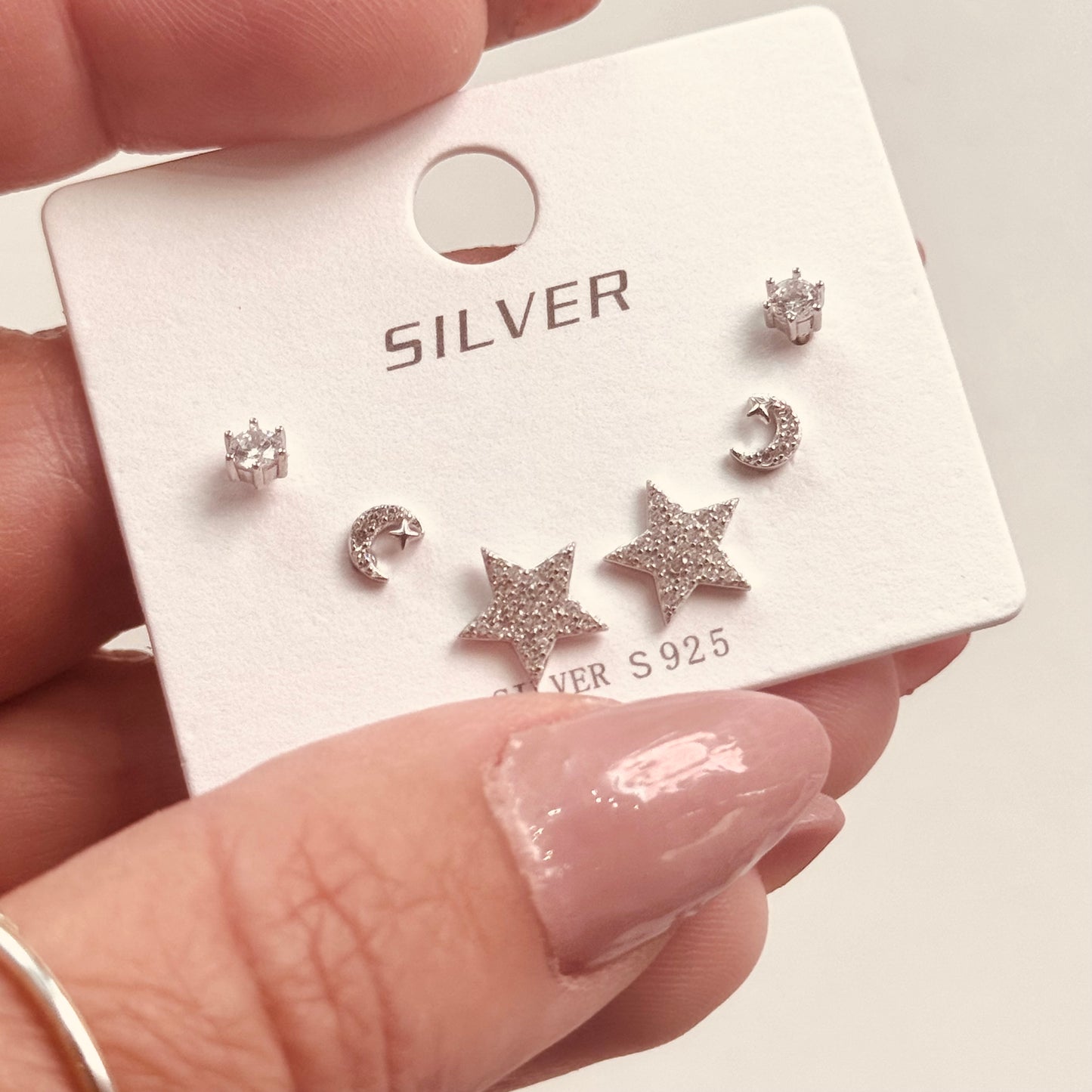 Orecchini Kit 3 fori Stella pavè - by Samyijoux