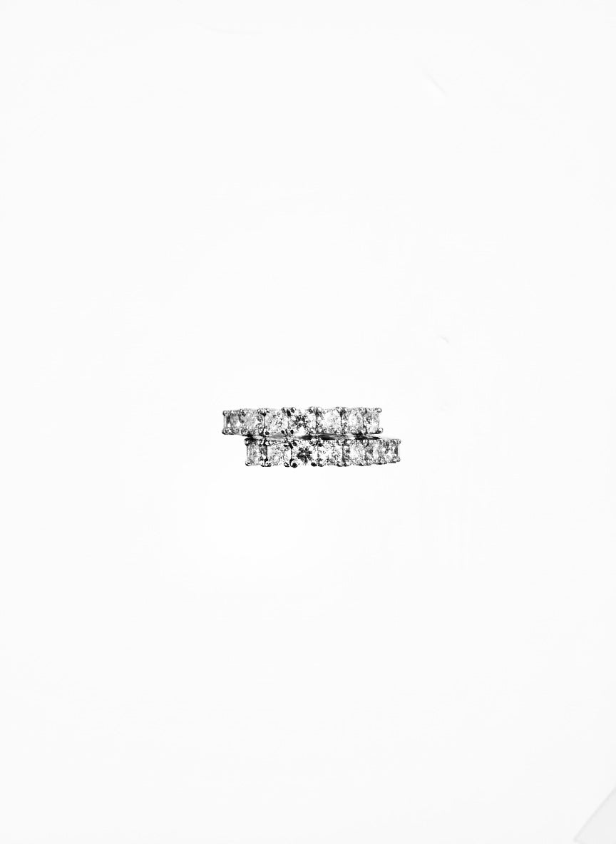 Anello Abbraccio con moissanite - by Samyijoux