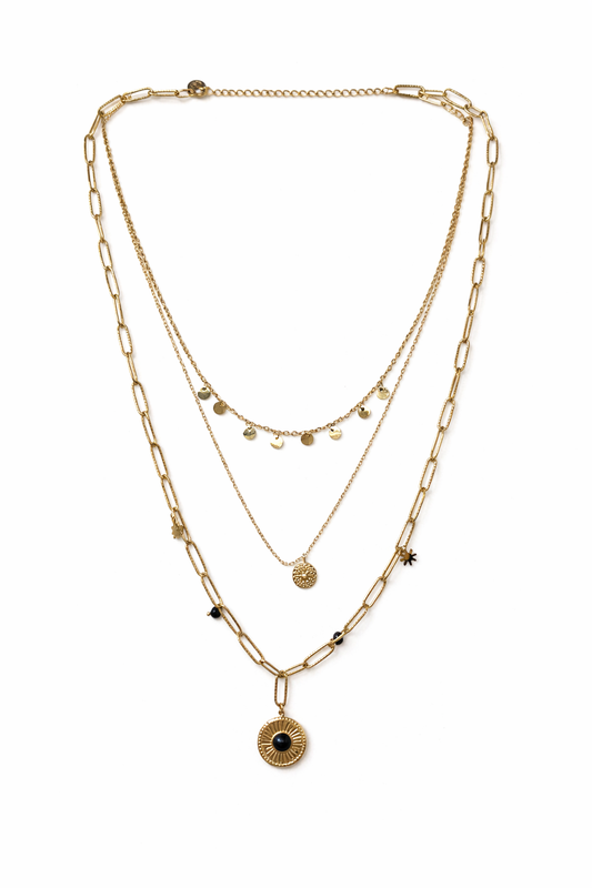 Collana Glamour tre fili - by Samyijoux