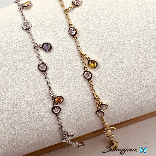 Bracciale Zirconi colorati - by Samyijoux