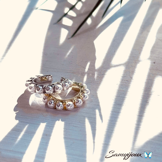 Earcuff perle a tutto giro - by Samyijoux