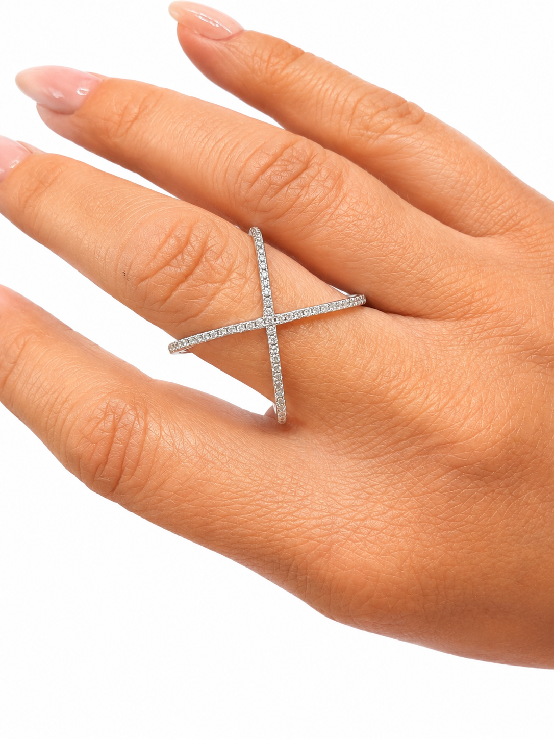 Anello X con moissanite    - by Samyijoux