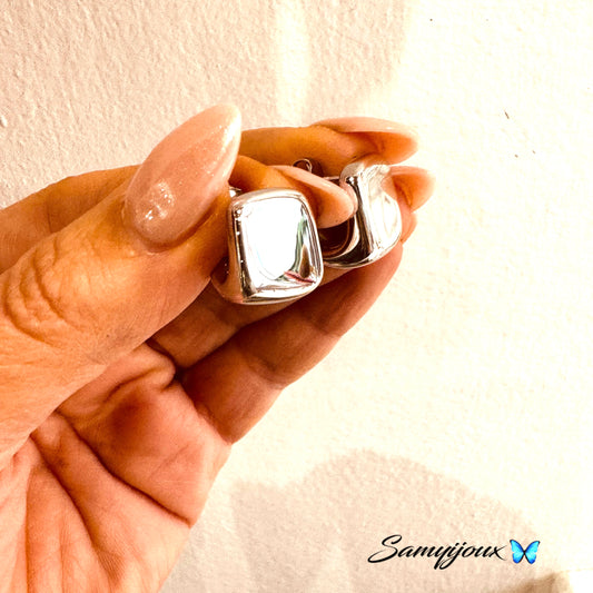 Orecchini Elettroformati Quadrati - by Samyijoux