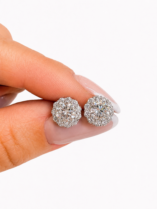 Orecchini Rosone Moissanite - by Samyijoux