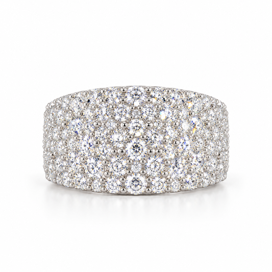 Anello Fascia con moissanite - by Samyijoux