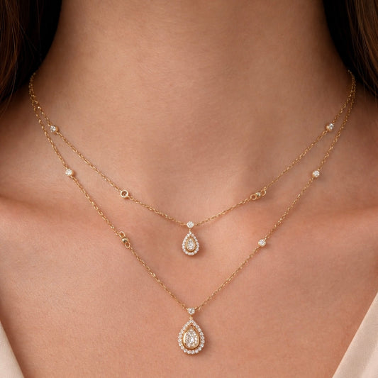 Collana Doppia Goccia - by Samyijoux