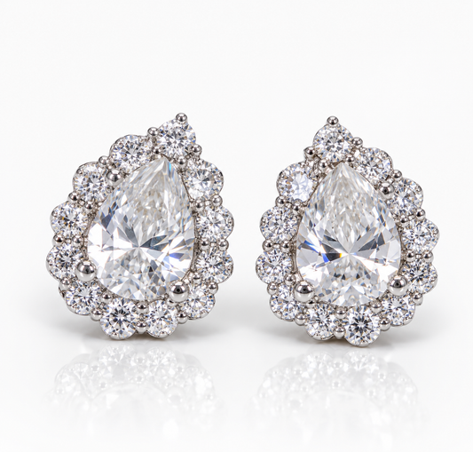 Orecchini goccia Moissanite Lux   - by Samyijoux