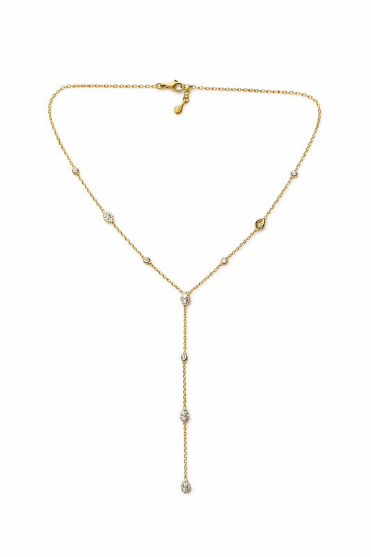 Collana Y con gocce - by Samyijoux