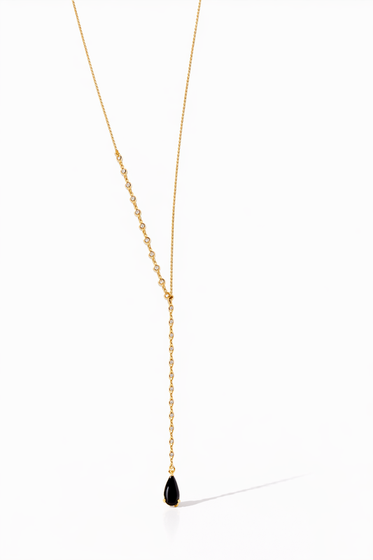 Collana Y GOCCIA NERA - by Samyijoux