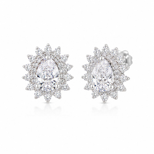 Orecchini goccia Moissanite regular  - by Samyijoux