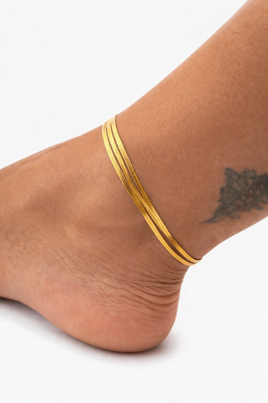 Cavigliera snake tre fili   - by Samyijoux