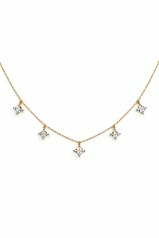 Collana con punti luce carrè   - by Samyijoux