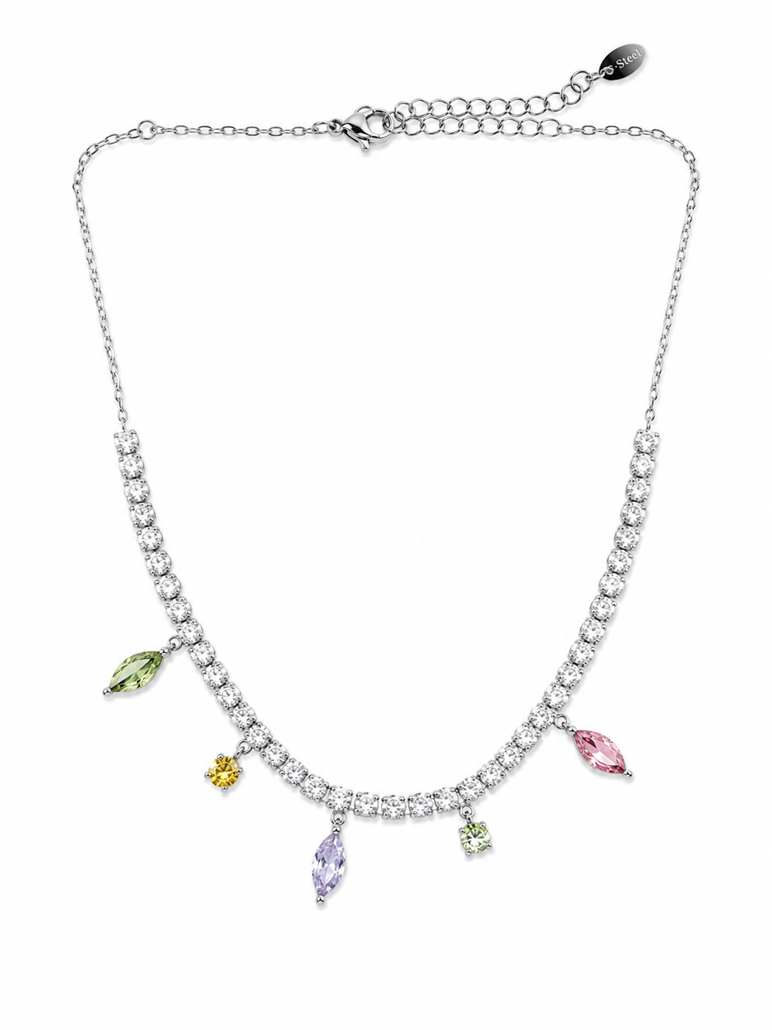 Choker cristalli pastello  - by Samyijoux