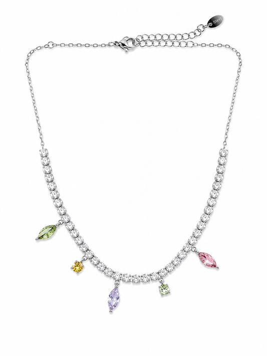 Choker cristalli pastello  - by Samyijoux