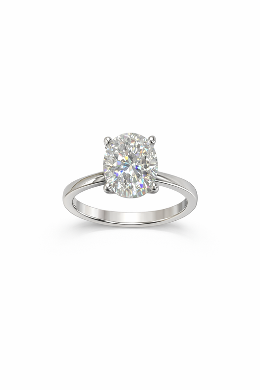 Anello Solitario Ovale    - by Samyijoux