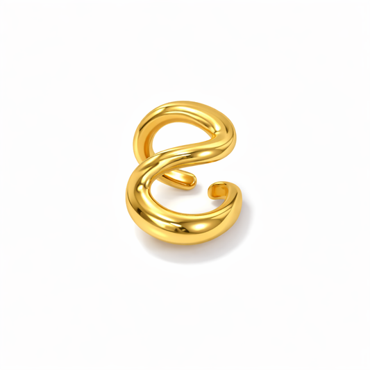 Earcuff in acciaio onda - by Samyijoux