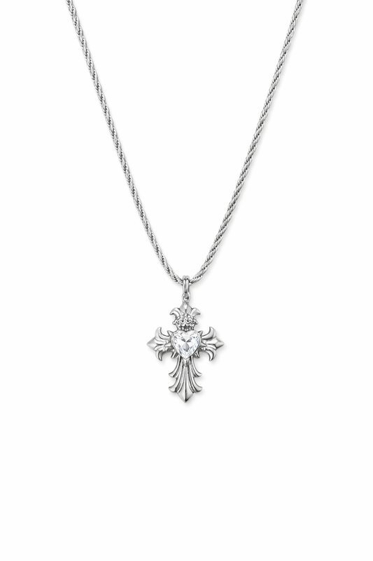 Collana treccia con croce - by Samyijoux