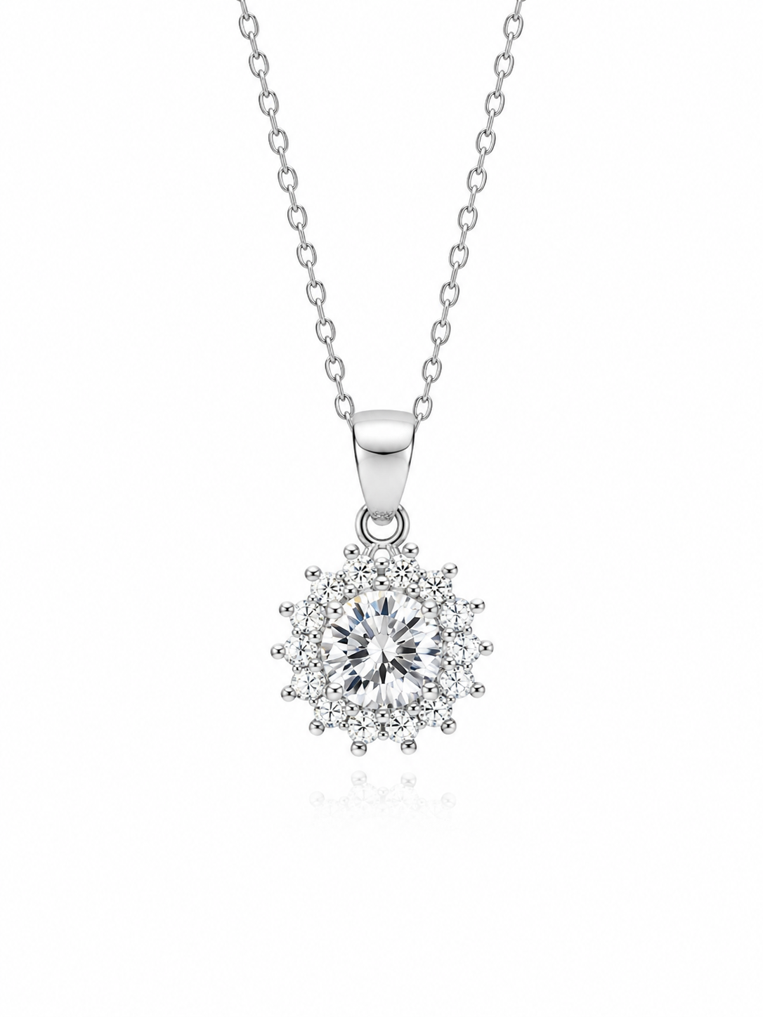 Collana margherita moissanite - by Samyijoux