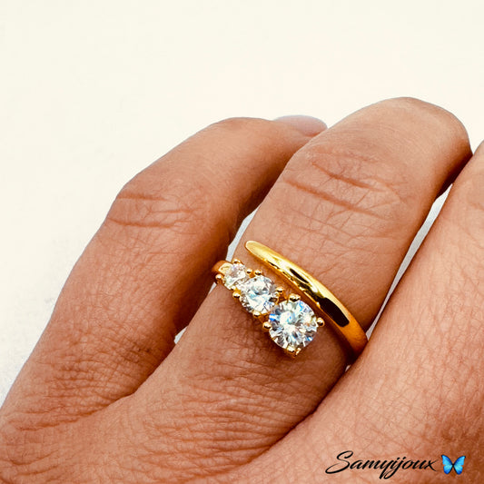 Anello Contrarier zirconi - by Samyijoux