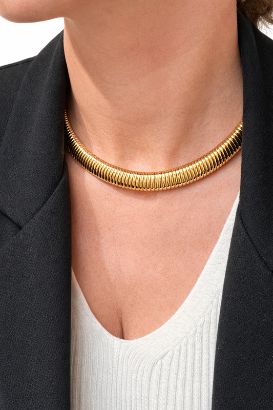 Collana tubo piatto - by Samyijoux