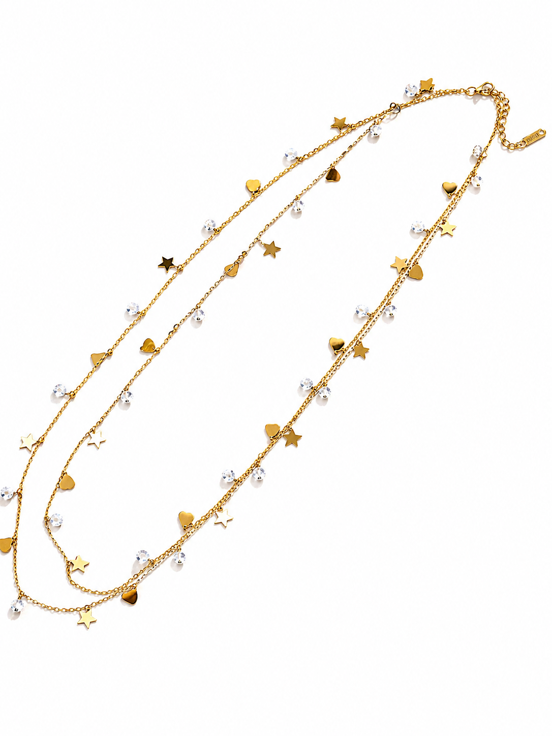 Collana Lunga Cristalli e mini charmes - by Samyijoux