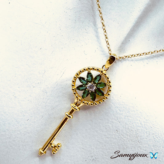 Collana Chiave Flower - by Samyijoux