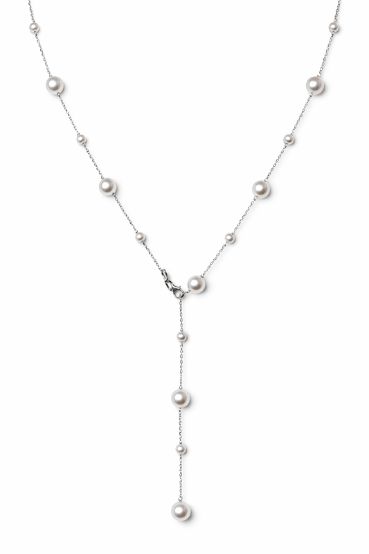 Collana Perle e catena doppio uso  - by Samyijoux