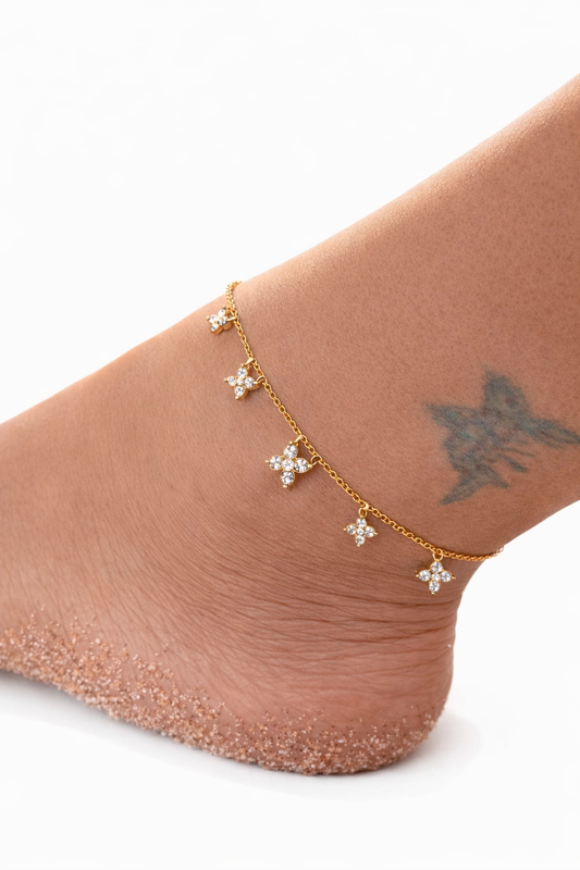 Cavigliera fiori - by Samyijoux