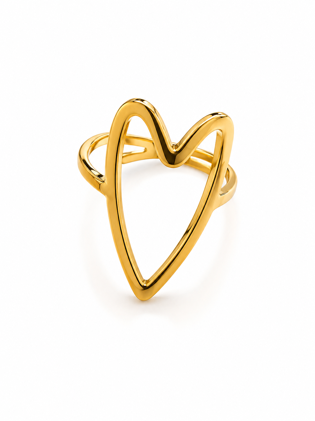 Anello cuore piatto battuto  - by Samyijoux