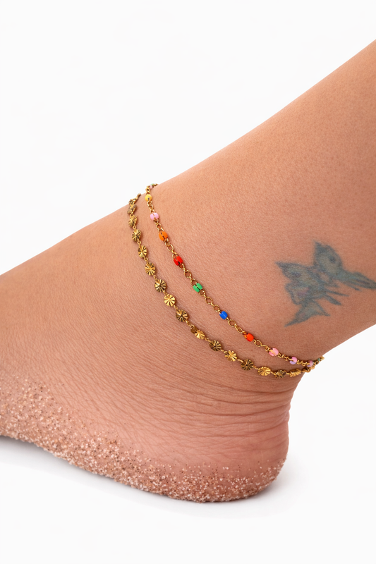 Cavigliera doppia rainbow  - by Samyijoux