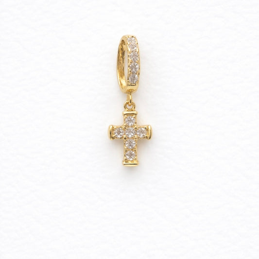 Monorecchino croce zirconata - by Samyijoux